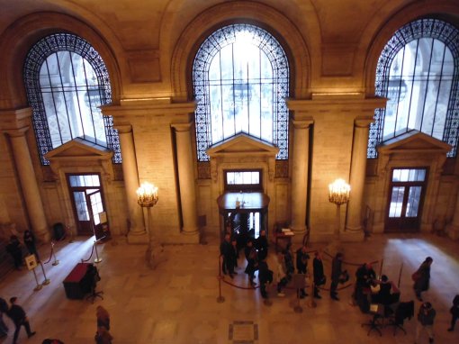 Entrance to the NY Public Library